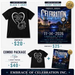 Celebration Music Festival T-Shirts and Event Posters